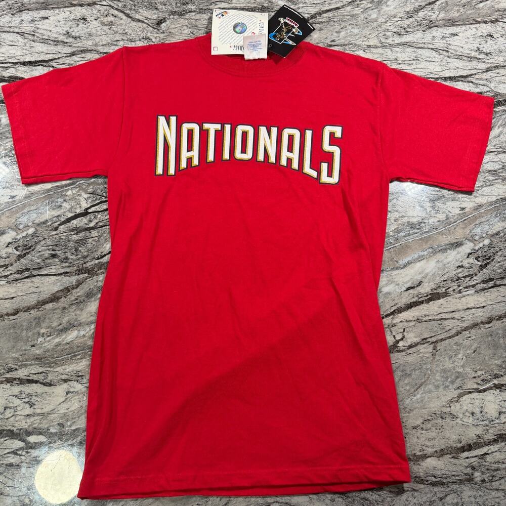 BRAND NEW AUTHENTIC Washington Nationals MLB Vintage Y2K Majestic Red Medium